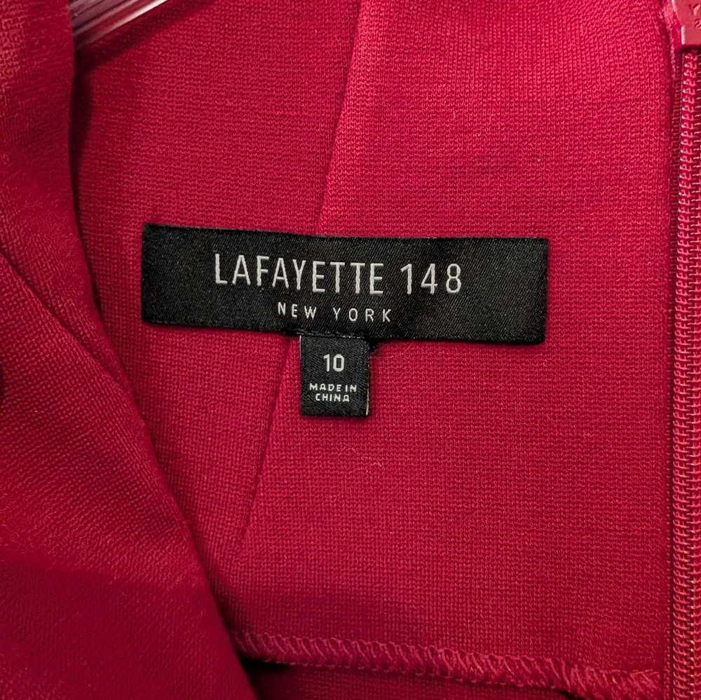 Lafayette 148 New York Crimson Midi Dress - Picture 2 of 6